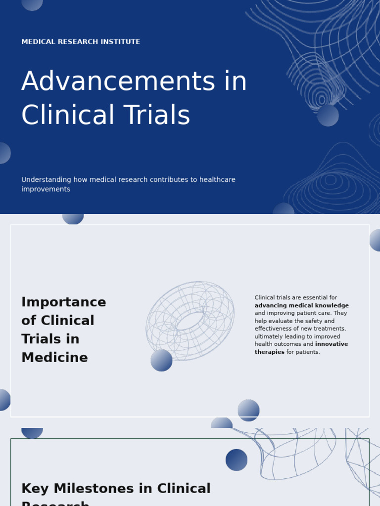 Innovations in Clinical Trials Explained | PDF | Clinical Trial | Therapy