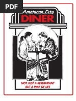 American City Diner Menu