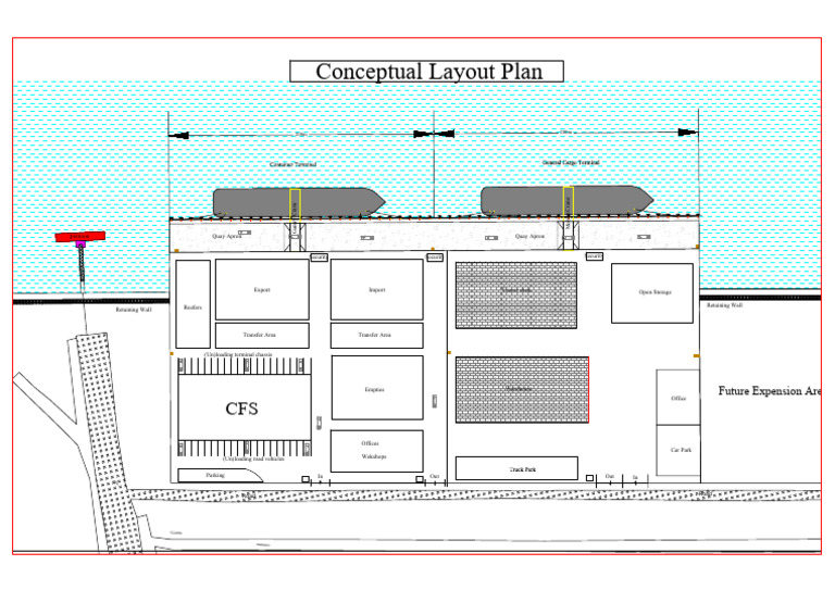 Container Terminal Conceptual Layout | PDF | Crane (Machine) | Transport