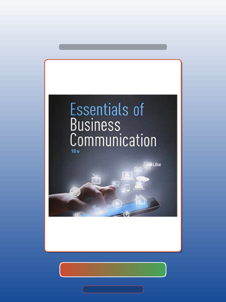 Essentials of Business Communication 10th Edition Mary Ellen Guffey ...
