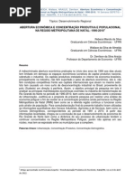 ARTIGO - ABERTURA ECONÔMICA E CONCENTRAÇÃO PRODUTIVA E POPULACIONAL NA REGIÃO METROPOLITANA DE NATAL_ 1990-2010_
