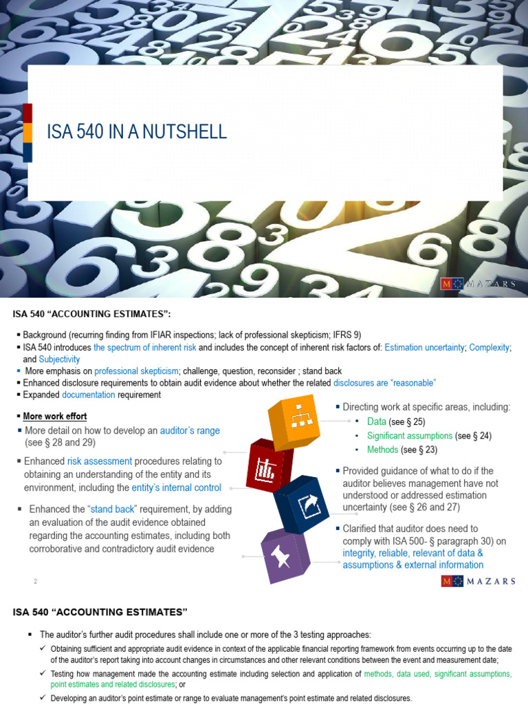 ISA 540 Rev in An Nutshell | PDF | Audit | Risk