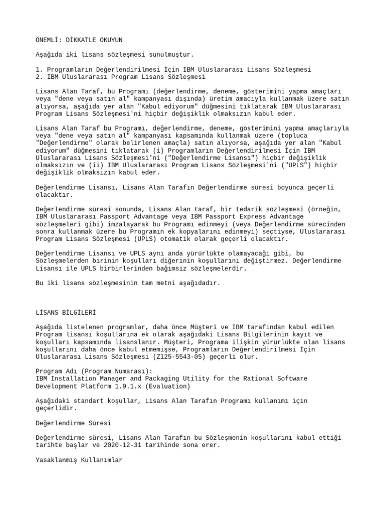 License TR | PDF