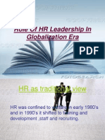 Role of HR Leadership in Globalization Era