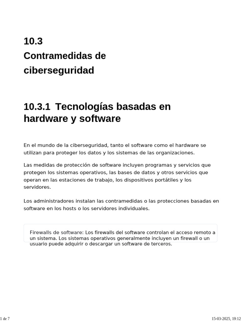 Contramedidas de Ciberseguridad Efectivas | PDF | La seguridad ...