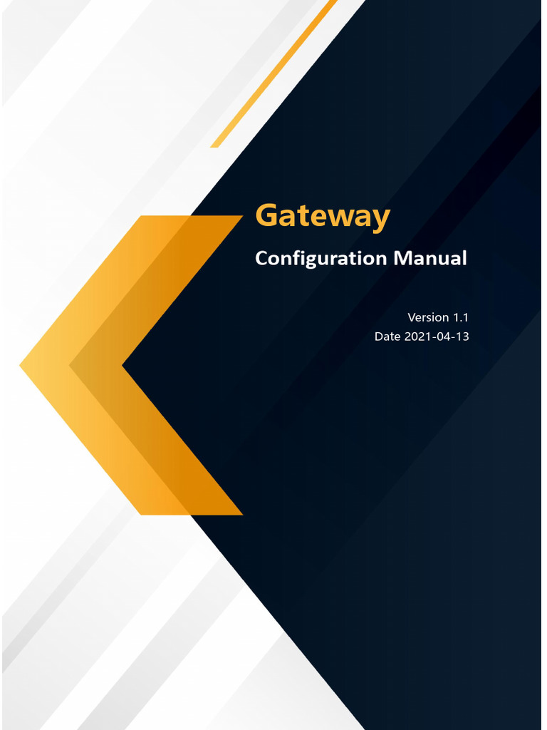 Gateway Configuration Manual v1.1 | PDF | Computer Network ...
