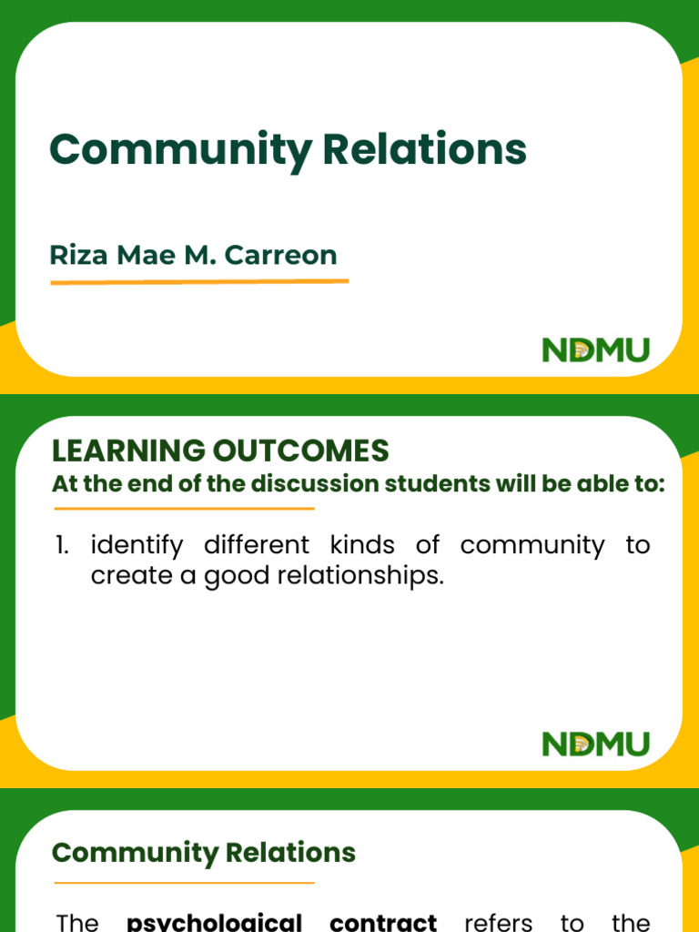 Community Relations and Engagement Strategies | PDF | Social Psychology ...