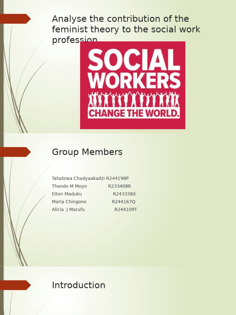 Impact of Feminist Theory on Social Work PDF Intersectionality