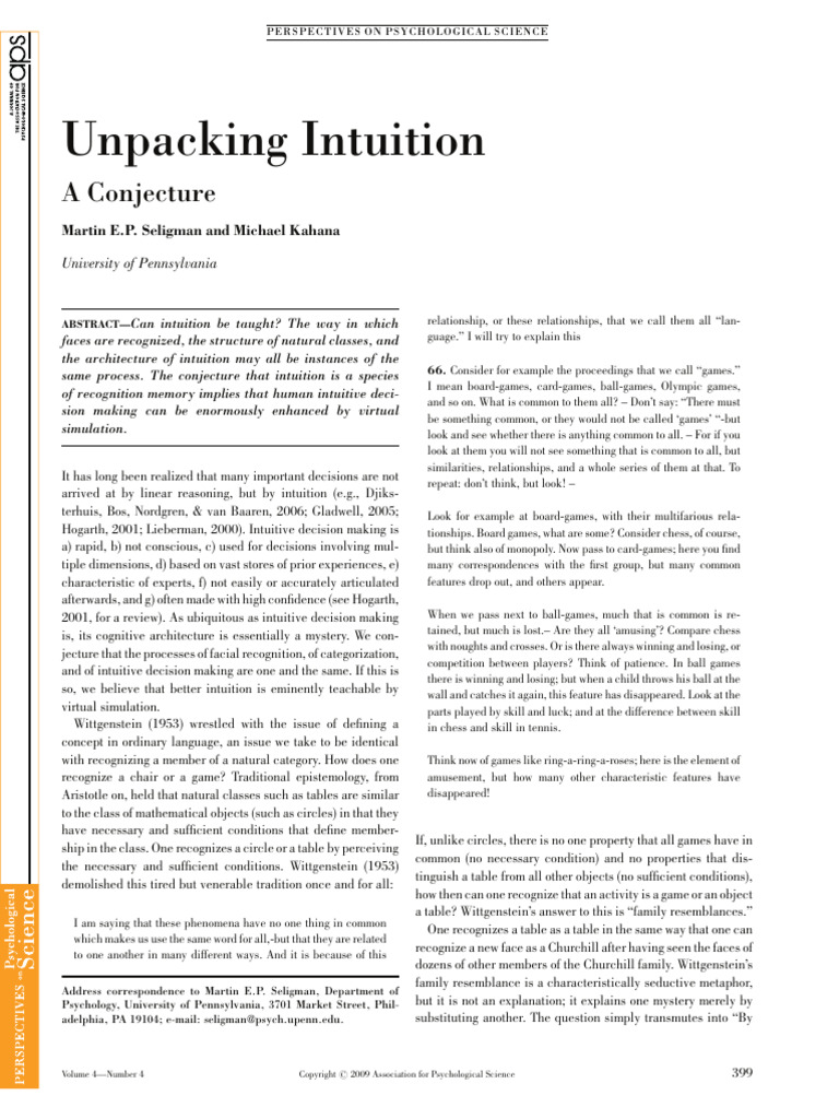 Enhancing Intuition Through Simulation | PDF | Concept | Cognitive Science