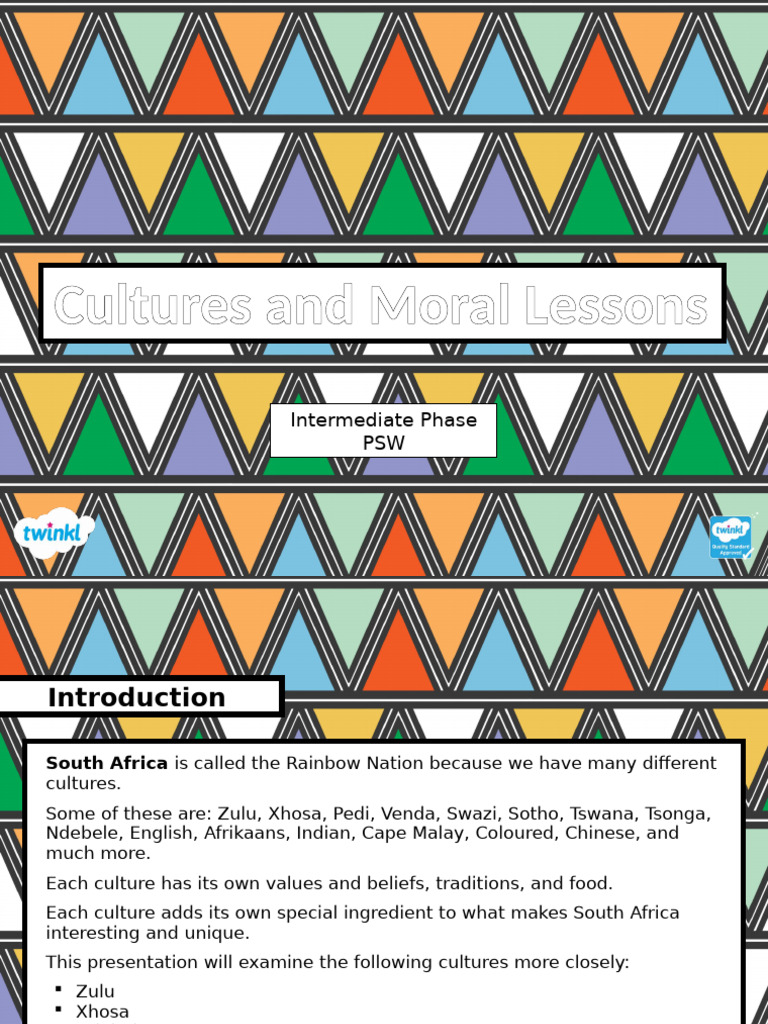 South African Cultures & Moral Lessons | PDF | Xhosa People