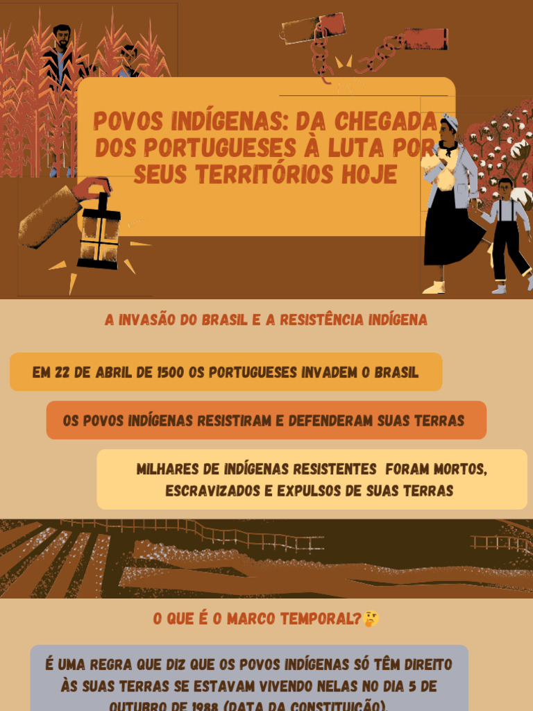 Povos Indígenas Da Chegada Dos Portugueses À Luta Por Seus Territórios ...