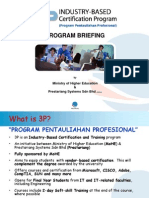 Program Briefing: Ministry of Higher Education & Prestariang Systems SDN BHD