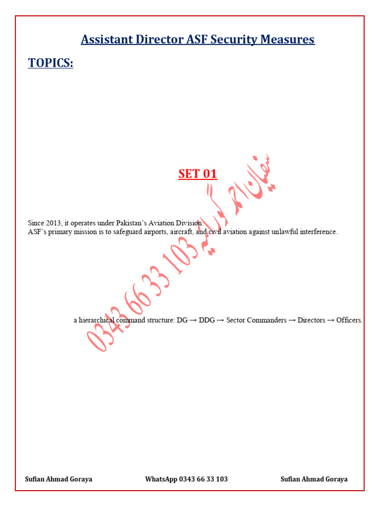 ASF Command Structure and Security Overview | PDF | Crimes | Crime ...