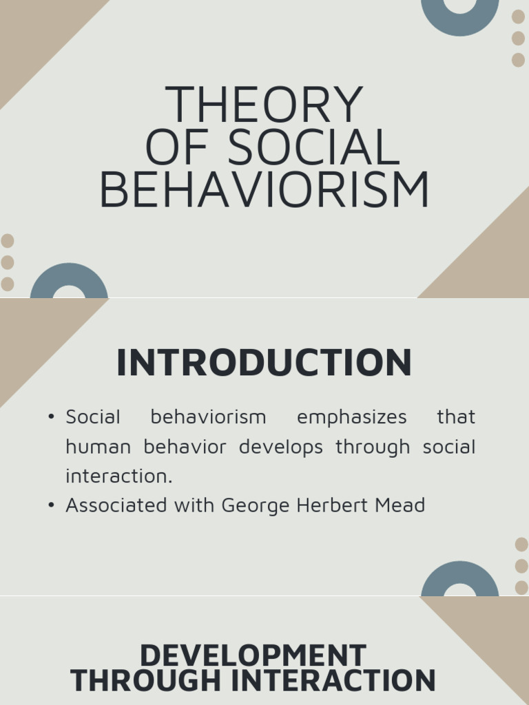 Theory of Social Behaviorism 20250713 012912 0000 | PDF
