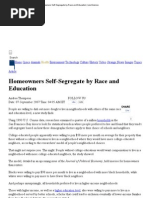 Homeowners Self-Segregate by Race & Education - LiveScience