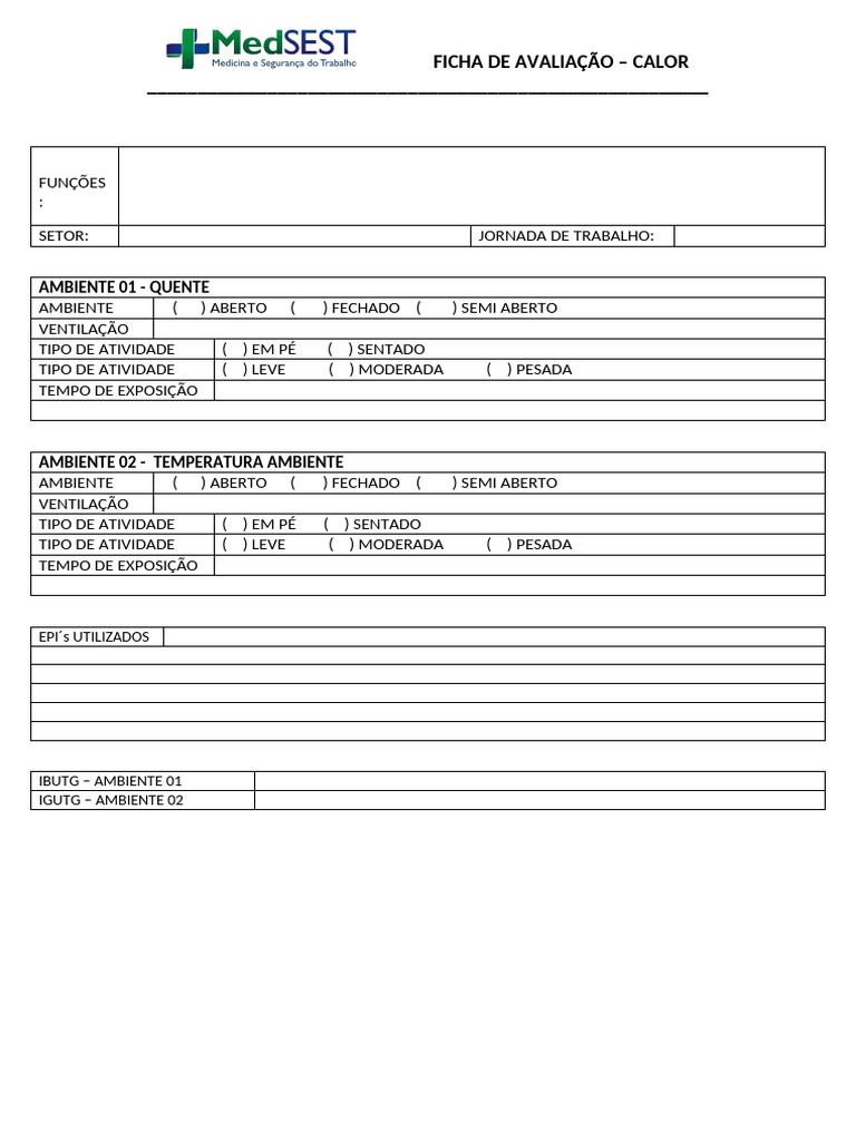 Check List - Calor | PDF
