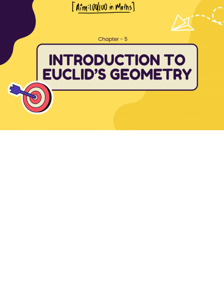 9th Ch5 Intro To Euclids Geo One Shot | PDF