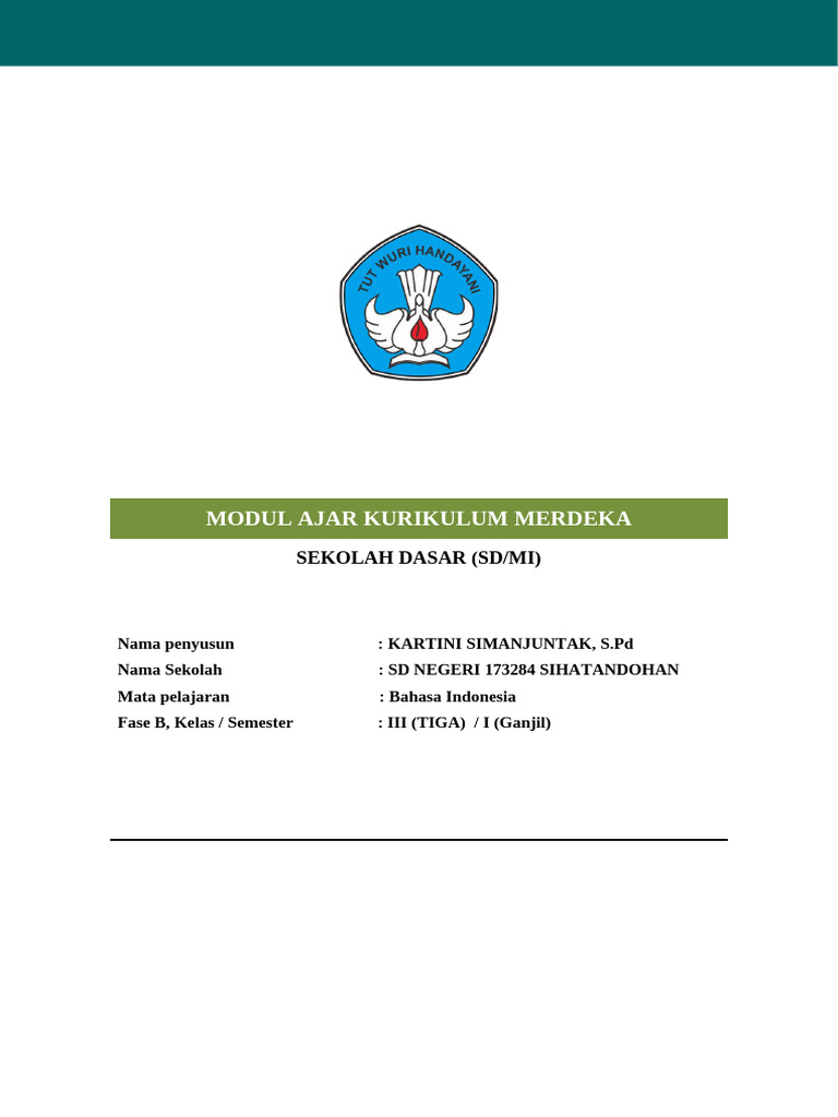 Modul Ajar Kurikulum Merdeka SD Kelas III | PDF
