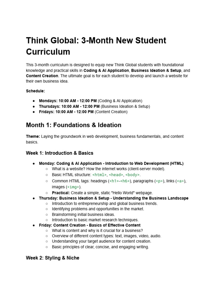 AI Application Curriculum | PDF | Websites | Digital Marketing