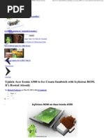 Download Update Acer Iconia A500 to Ice Cream Sandwich With Icylicious ROM by handjojosan SN89244868 doc pdf