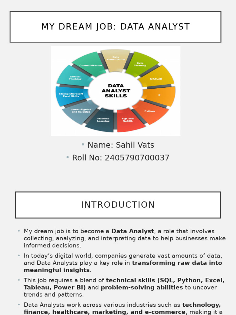 Sahil Vats: Aspiring Data Analyst | PDF | Data Analysis | Data