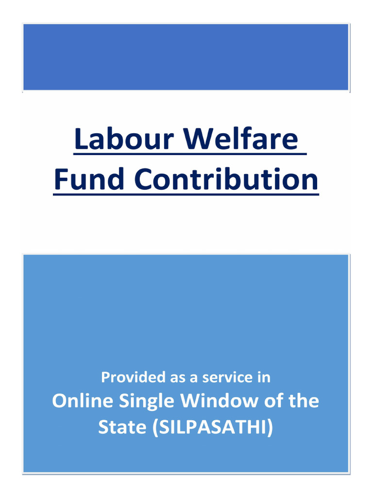 Online Labour Welfare Fund Application Guide | PDF