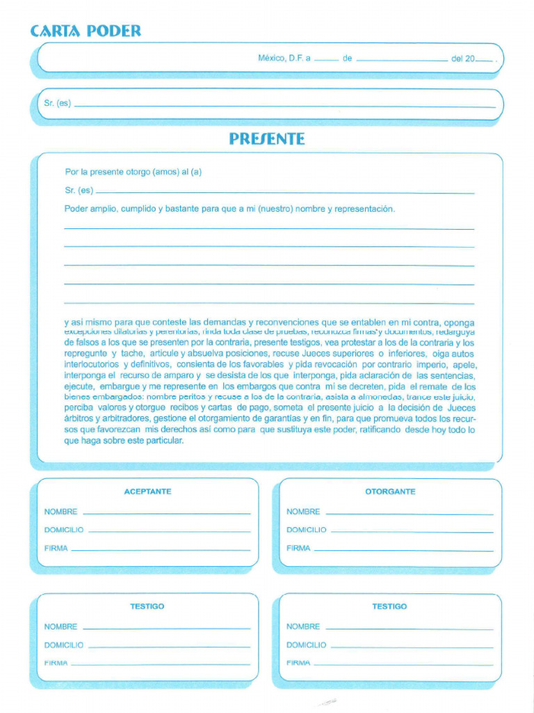 Carta Poder | PDF