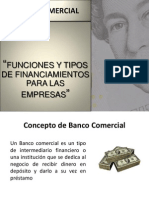 Banca funciones financiamientos empresas