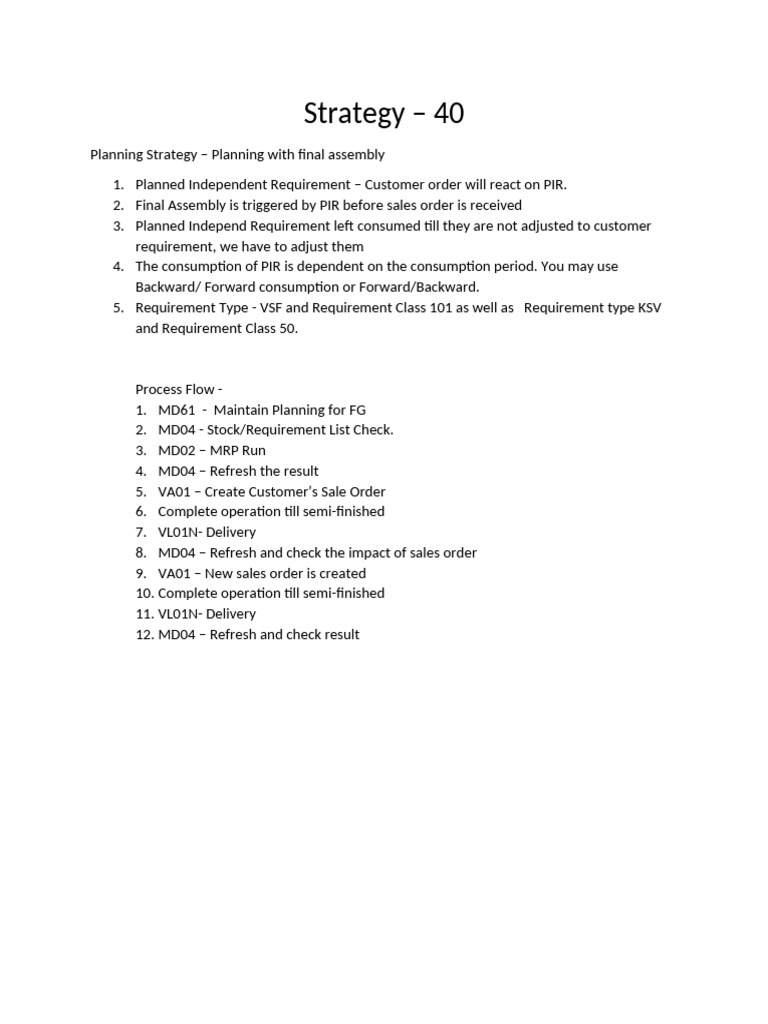 Strategy - 40 | PDF