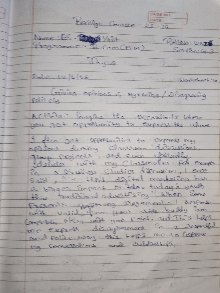 Bridge Course Worksheets English (Jun 14, 2025 at 4-53 PM) - 1 | PDF