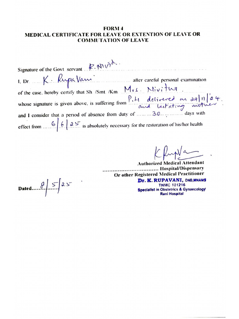 Medical Certificate For ML | PDF