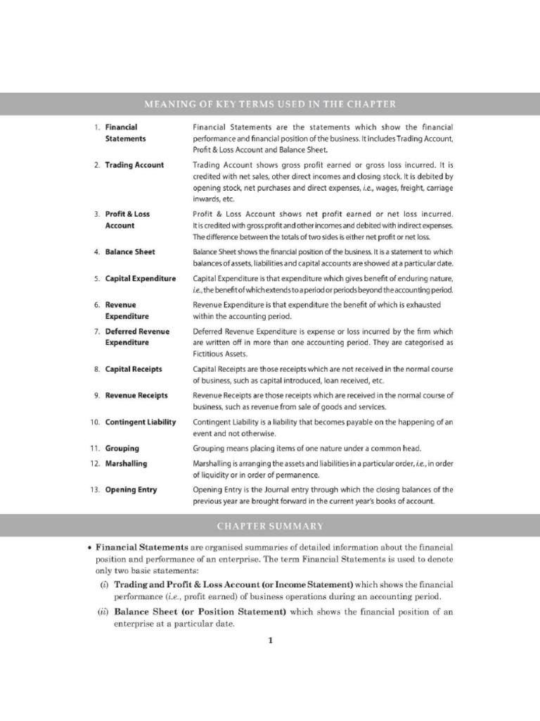 Key Terms and Chapter Summary-18 | PDF