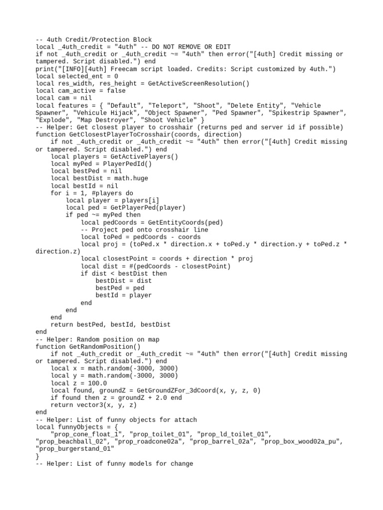 Freecam Script for Roblox | PDF | Computer Programming | Computing