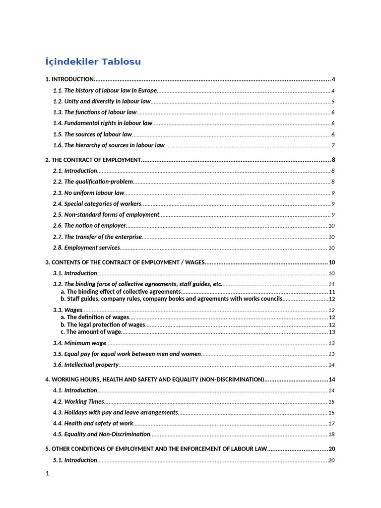 CLL - Book Notes 2 | PDF | Employment | Labour Law