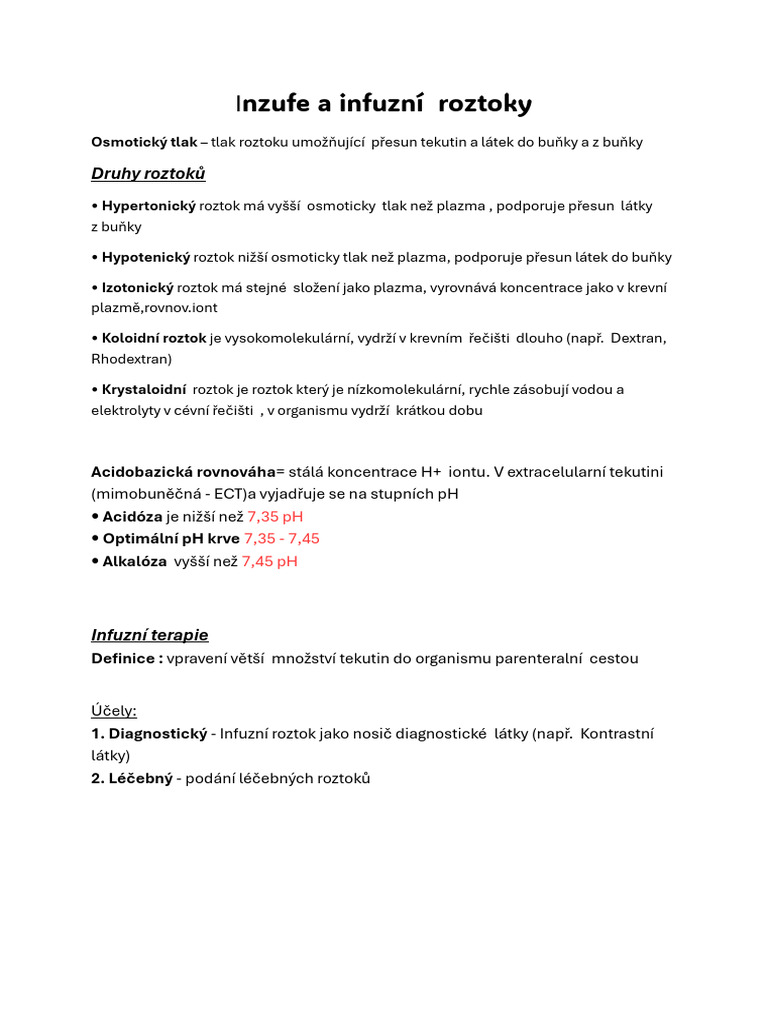 Infuze | PDF