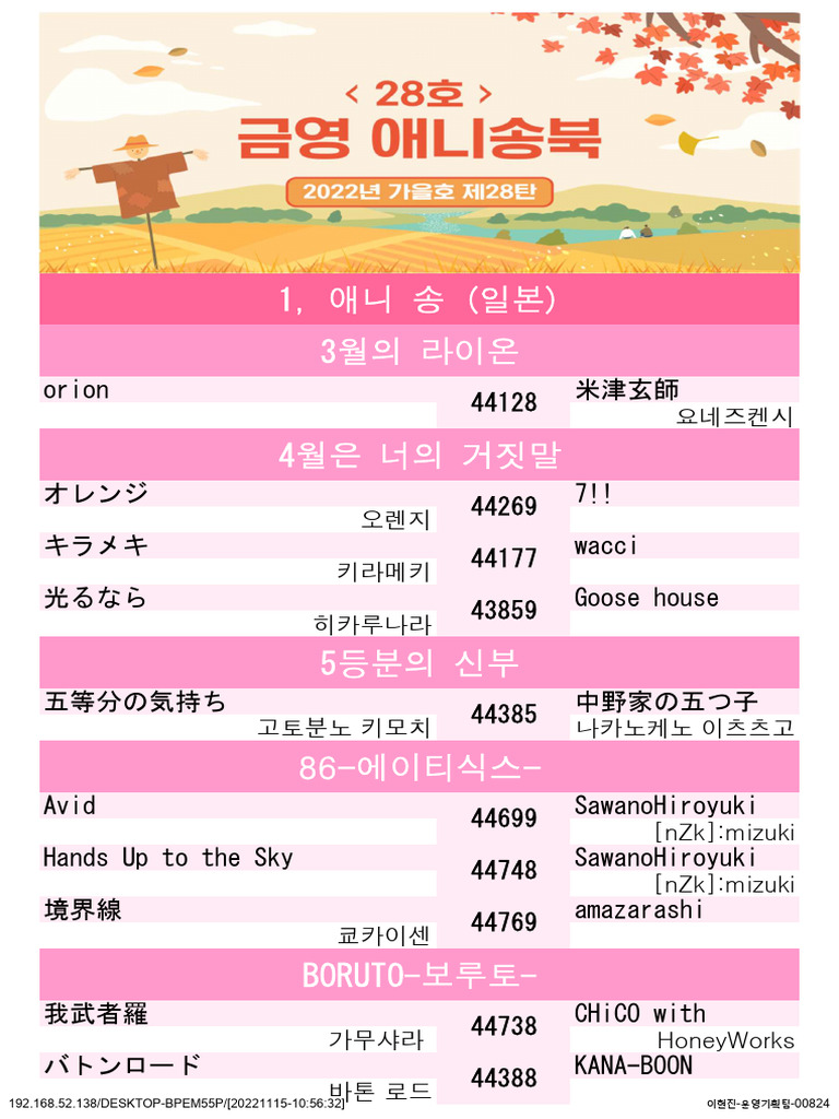 orion 米津玄師 44128: - -00824 192.168.52.138/DESKTOP-BPEM55P/  (20221115-10:56:32) | PDF