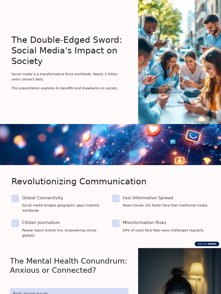 The Double Edged Sword Social Medias Impact On Society | PDF | Social ...