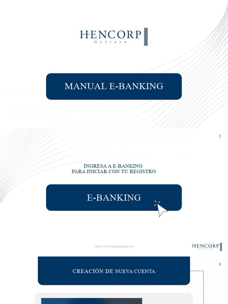 Manual de Hencorp E-Banking | PDF | Contraseña | Informática