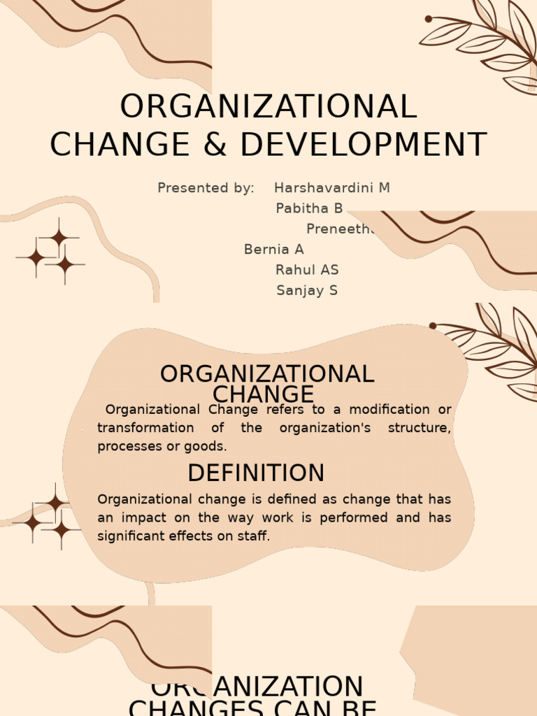 Understanding Organizational Change | PDF | Organization Development ...