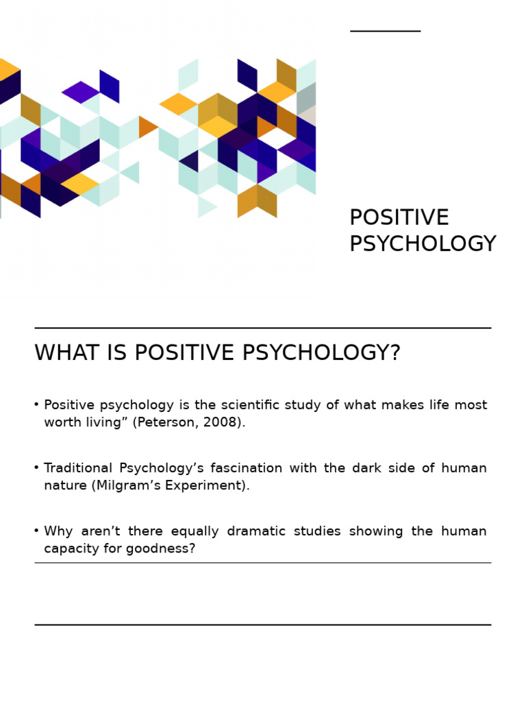 Understanding Positive Psychology Concepts | PDF | Positive Psychology ...