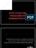 Evolucion Del Pensamiento Administrativo