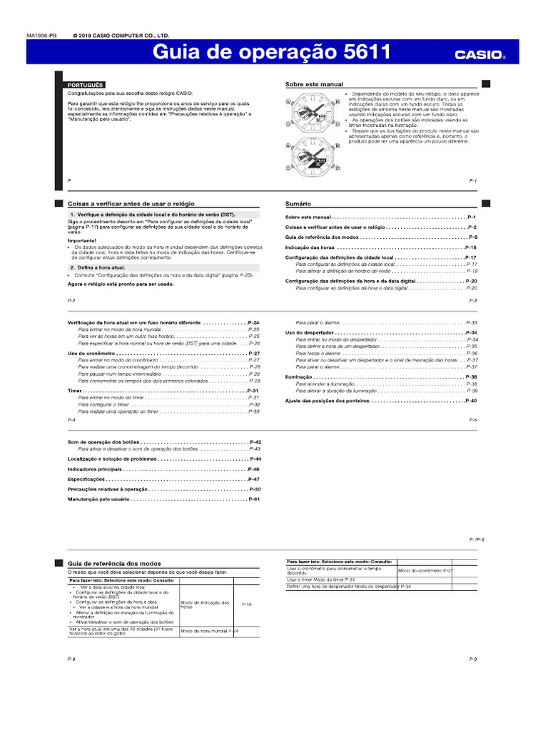 Casio 5611 | PDF