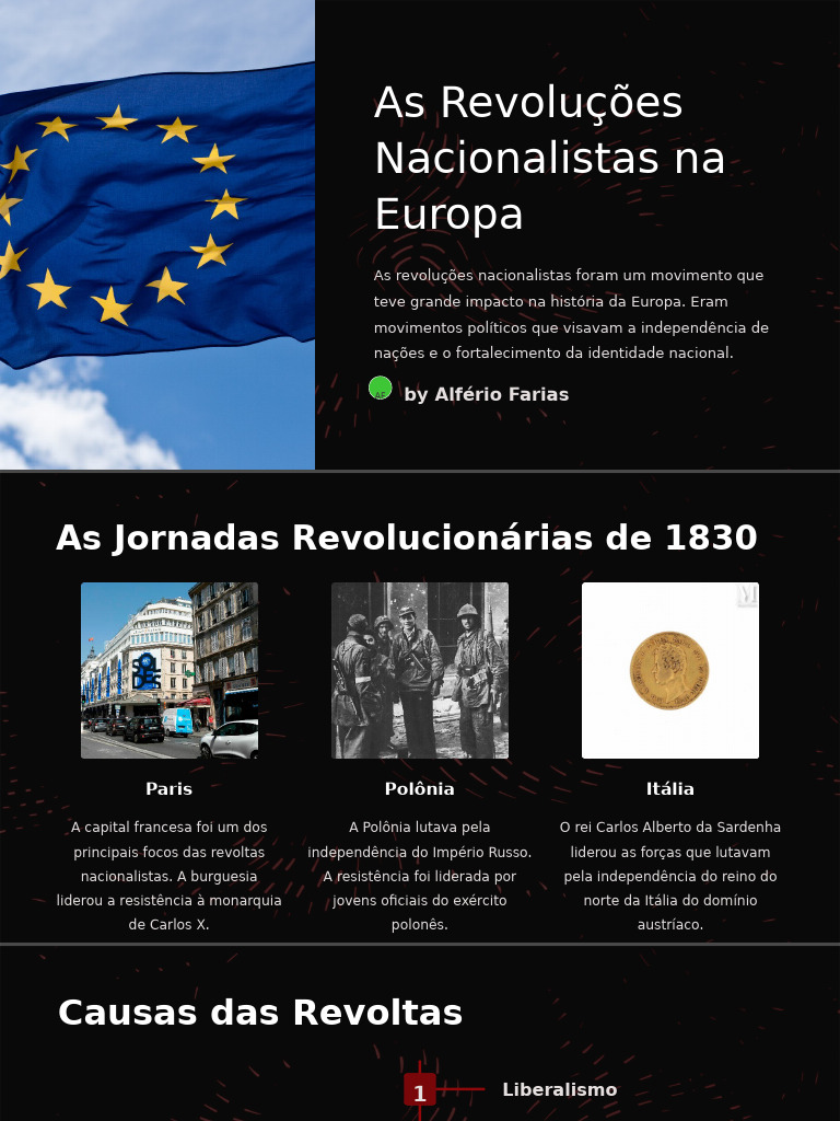 Revoluções Nacionalistas na Europa | PDF | Revoluções | Nacionalismo