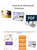 Características de La Información Financiera