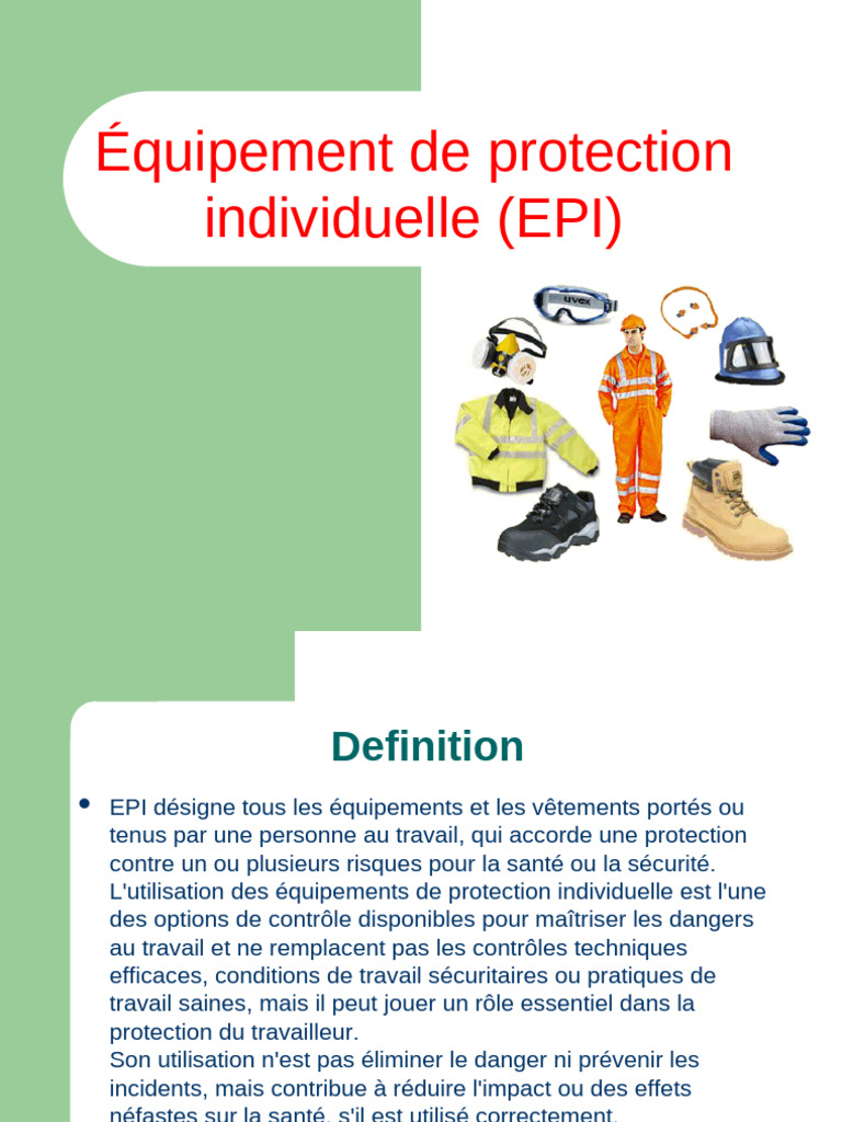 Équipements de Protection Individuelle | PDF | Sécurité
