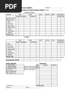 Daily Cash Collection Form Template | PDF