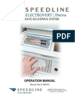 Electrovert Electra Operation Manual