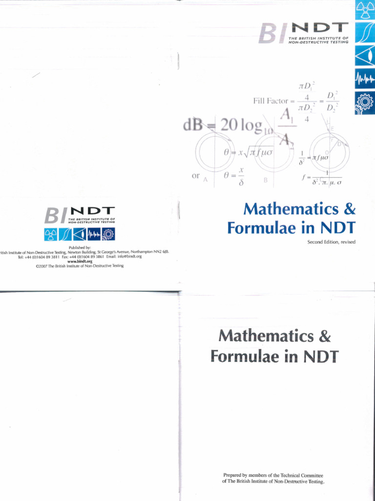 Mathematics & Formulae in NDT | PDF
