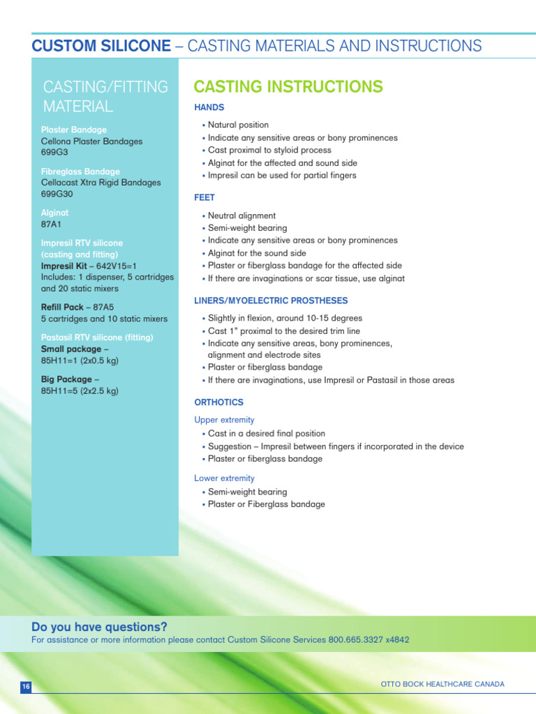 Cellacast Xtra Bandage Instructions | PDF