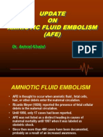 Update ON Amniotic Fluid Embolism (AFE) : Dr. Ashraf Khalaf